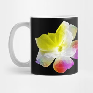 Yellow Red Purple Abstract Flower Mug